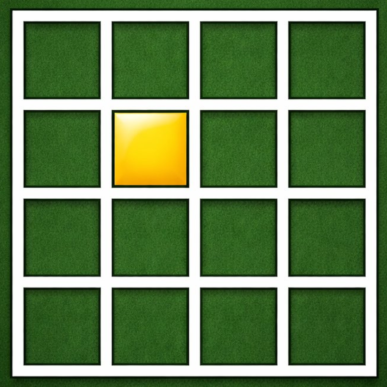 Close-up view of football squares board